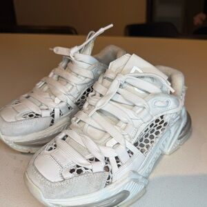 Dolce & Gabbana White Mesh Sneakers